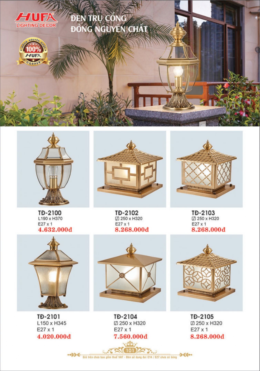 Bảng giá đèn trang trí HUFA